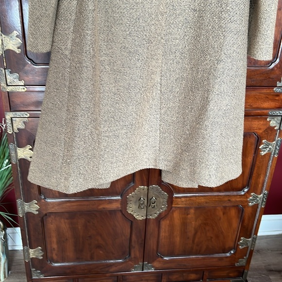 Maurice Reg. Original vintage lined wool coat with fur collar 🧥  1960’s tweed - Picture 8 of 12